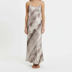 SAND Kjoler*3624 Strap Maxi Dress Multifarvet