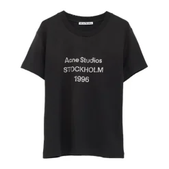 Acne Studios T-Shirts*T-shirts og Poloer Sort
