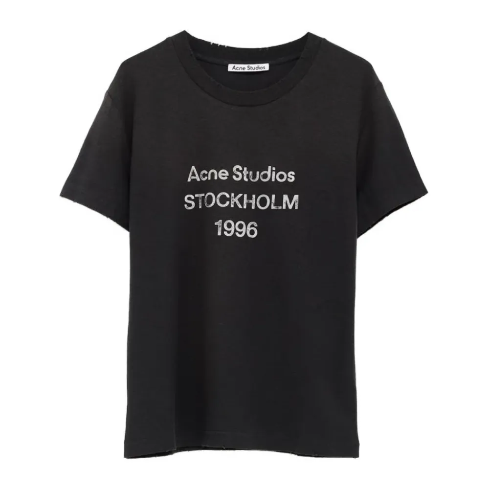Acne Studios T-Shirts*T-shirts og Poloer Sort