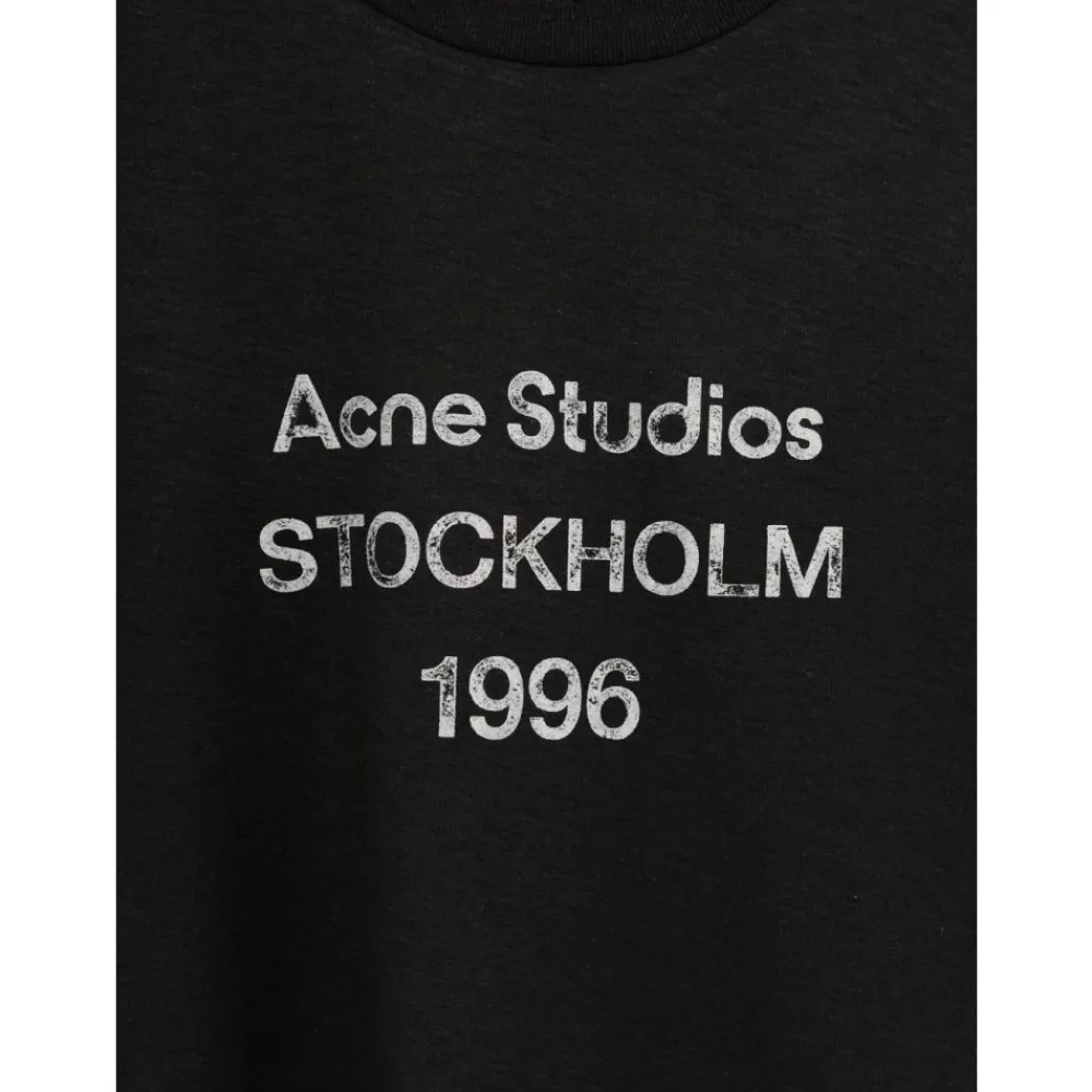 Acne Studios T-Shirts*T-shirts og Poloer Sort