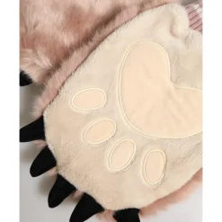 Dolce & Gabbana Handsker*Akryl Strikkede Handsker med Pelskant ved Håndleddet Brun