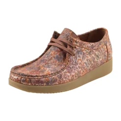 Nature Footwear Snøresko*Alba Sko Metallic Suede Multifarvet