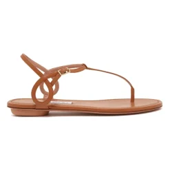 Aquazzura Sandaler*Almost Bare Sandal Flat Brun