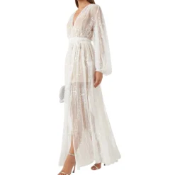 Bronx And Banco Kjoler*Amber Maxi Kjole Hvid