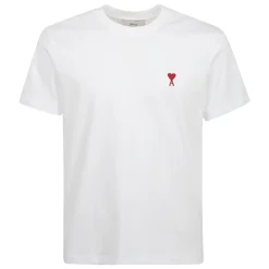 Ami Paris T-Shirts*Ami De Coeur T-Shirt Hvid