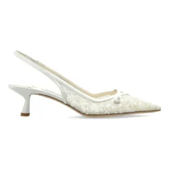 Jimmy Choo Pumps|Stiletter*Amita 45 Hælesko Hvid