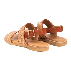 Angulus Sandaler*- Glitter Sandal, 5814 - Mandarin Glitter / Terracotta Gul