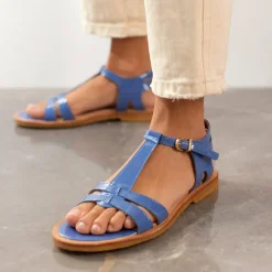 Angulus Sandaler*- Sandal Med Stropper Og Ankelrem, 5415 - Dusty Blue PT Blå