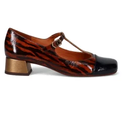 Chie Mihara Pumps*Animal Print Læder Hæle Brun