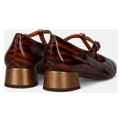 Chie Mihara Pumps*Animal Print Læder Hæle Brun