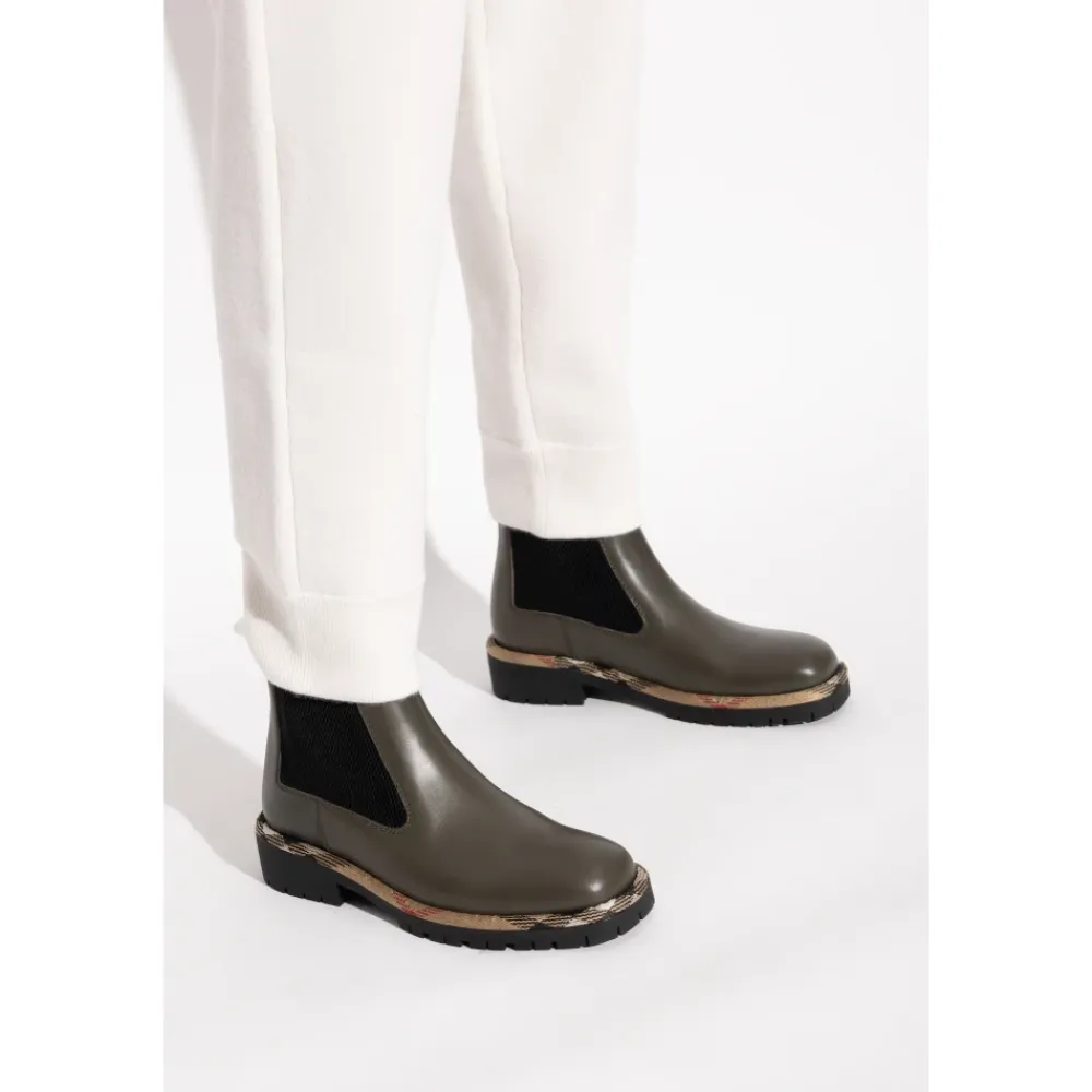 Burberry Chelsea Boots*Ankelstøvler Grøn