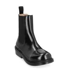 Bottega Veneta Chelsea Boots*Ankelstøvler med blokhæl og elastiske paneler Sort