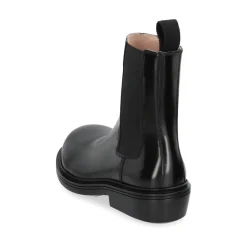 Bottega Veneta Chelsea Boots*Ankelstøvler med blokhæl og elastiske paneler Sort