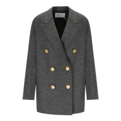 Harris Wharf London Frakker*Antracit Dobbeltbrystet Caban Frakke Grå