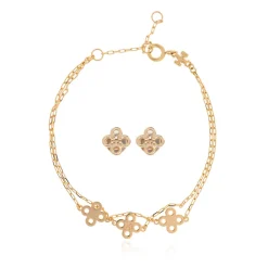 Tory Burch Smykker*Armbånd og øreringe sæt Gul