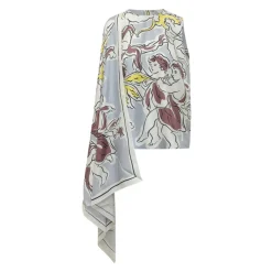 Tory Burch Bluser & Skjorter*Asymmetrisk Draperet Top Multifarvet