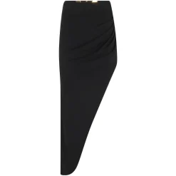Elisabetta Franchi Nederdele*Asymmetrisk midi-nederdel Sort