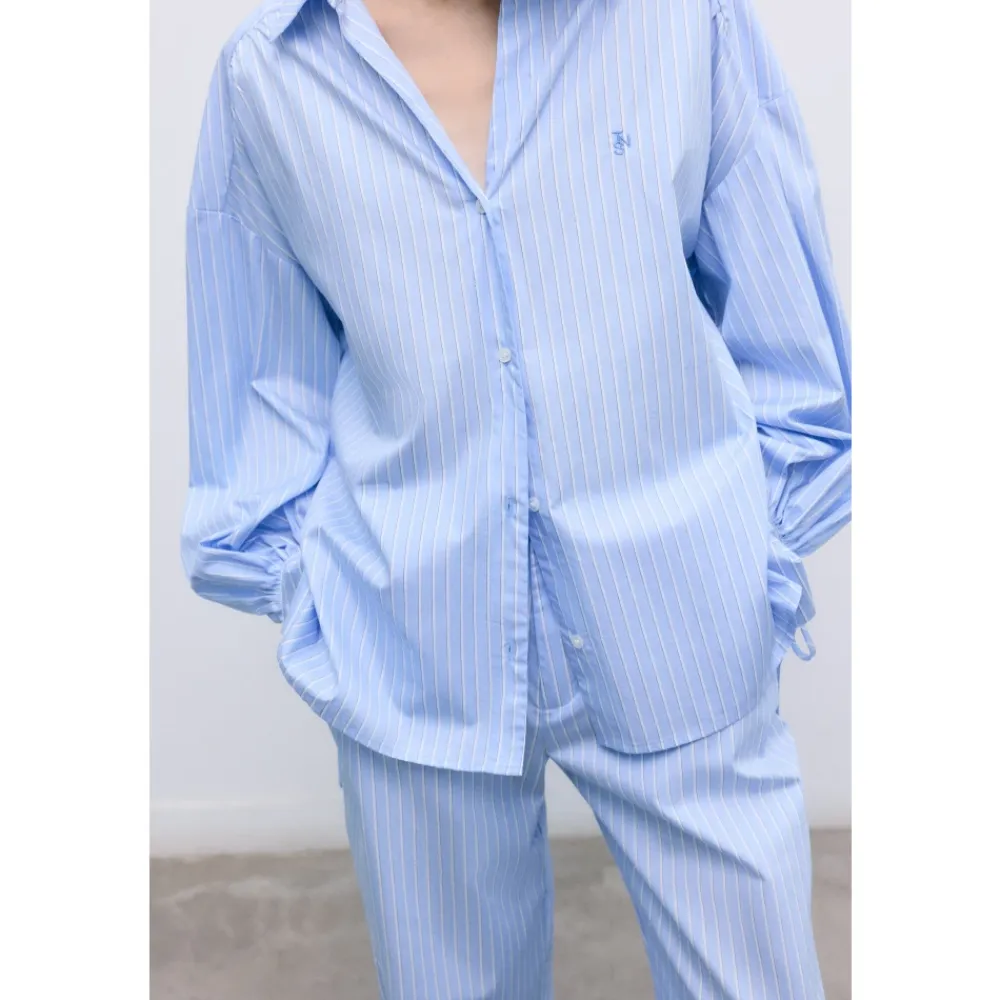 The New Society Bluser & Skjorter*Aura Shirt Blå