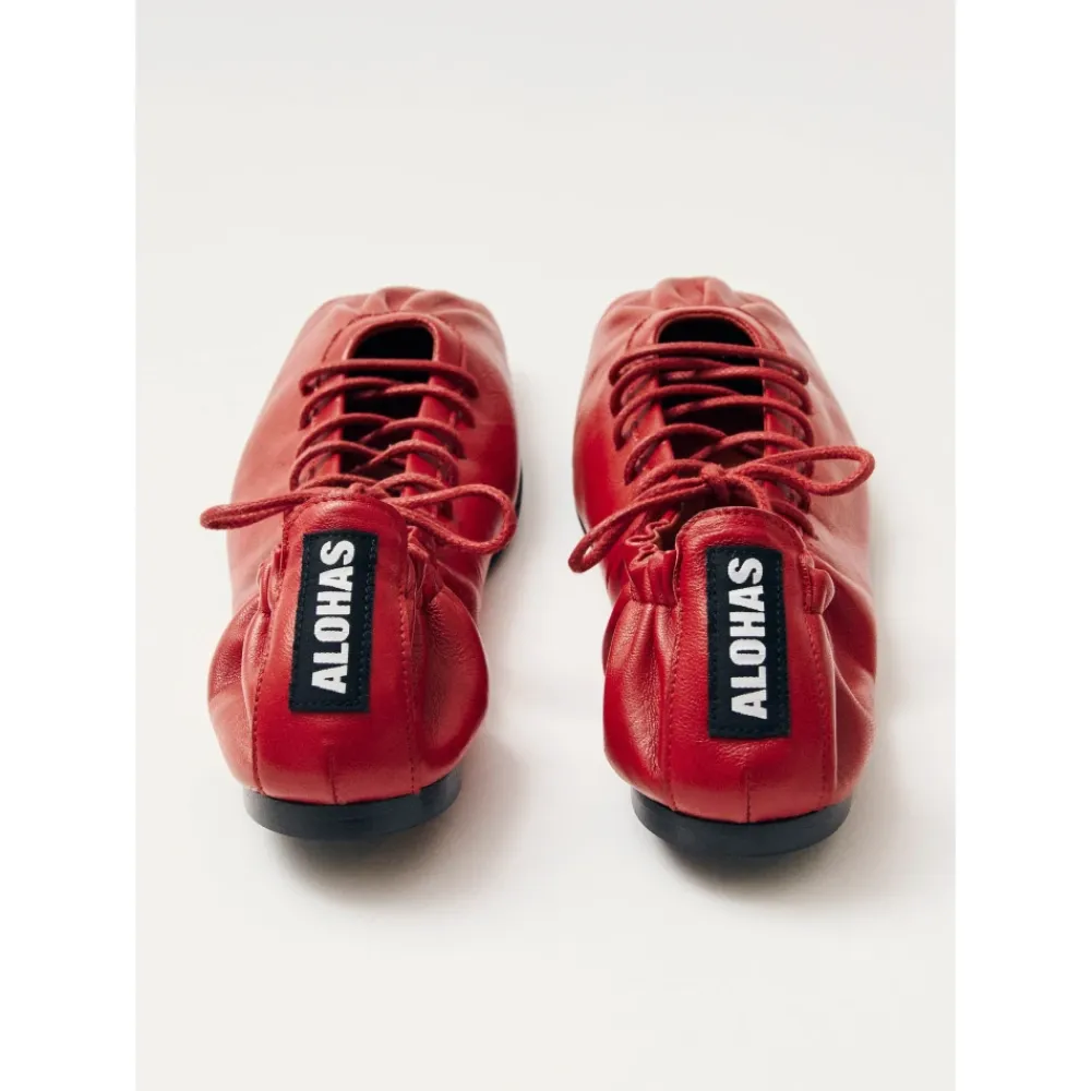 ALOHAS Ballerina Sko*Aureline e Læder Ballerinaer Rød