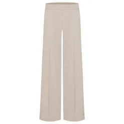 Cambio Bukser*Ava Utility Wide Trousers Beige