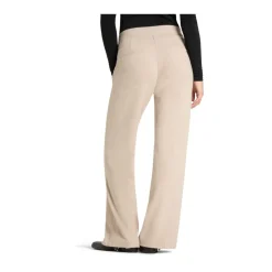 Cambio Bukser*Ava Utility Wide Trousers Beige
