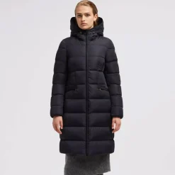 Moncler Frakker*Avocette Lang Dunjakke Blå