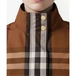 Burberry Jakker*Ayton Check Zip-Up Jakke Brun