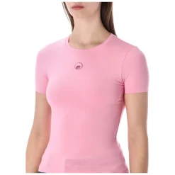 Marine Serre T-Shirts*Baby Tee Moon Pearl Pink