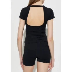 MISBHV T-Shirts*Back Cut-Out Top Sort