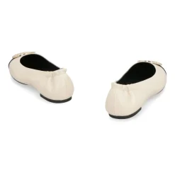 Tory Burch Ballerina Sko*Ballerinasko med pyntet tå Beige