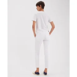 Ines de la Fressange Paris Jeans*Bambus slim fit e bomuldsjeans x Notify Hvid