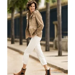 Ines de la Fressange Paris Jeans*Bambus slim fit e bomuldsjeans x Notify Hvid