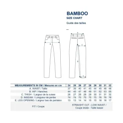 Ines de la Fressange Paris Jeans*Bambus slim fit e bomuldsjeans x Notify Hvid