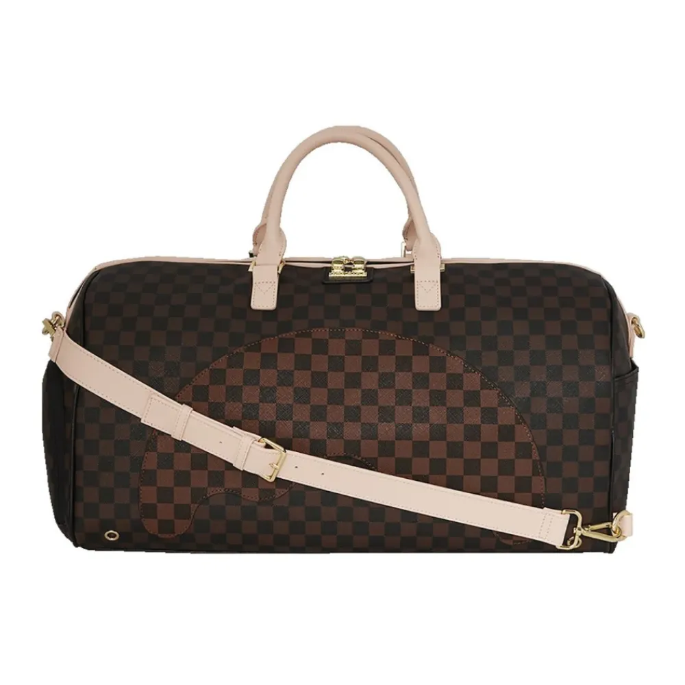SPRAYGROUND Rejsetasker*Bandolero Nouveau Duffle Taske Check Brun