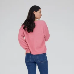 Basic Apparel Sweatshirts*- Claudine Scoop Neck - Fruit Dove Pink