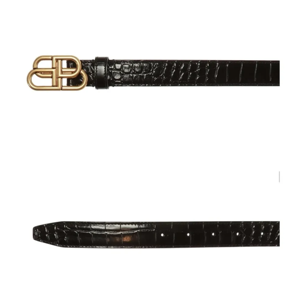 Balenciaga Bælter*BB Thin Belt Sort