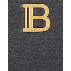 Balmain Punge & Kortholder*B-Buzz Læderpung med Lynlås Sort