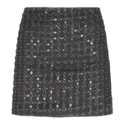 ROTATE Birger Christensen Nederdele*Beaded Mini Skirt Grå