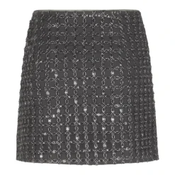 ROTATE Birger Christensen Nederdele*Beaded Mini Skirt Grå