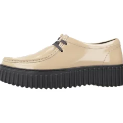 Clarks Snøresko*Bee Patent Snøresko Beige