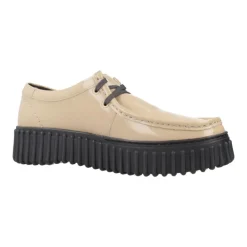 Clarks Snøresko*Bee Patent Snøresko Beige