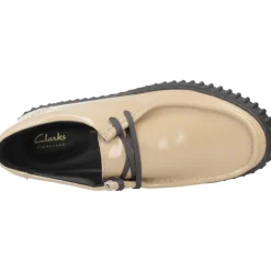 Clarks Snøresko*Bee Patent Snøresko Beige