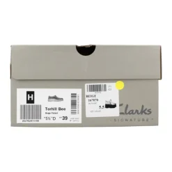 Clarks Snøresko*Bee Patent Snøresko Beige