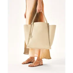 Kazar Sandaler*farvede sandaler dekoreret med flettet rem Beige