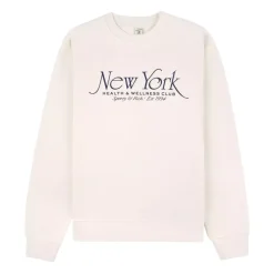 Sporty & Rich Sweatshirts*Logo Sweatshirt Rund Hals Beige