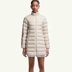 Moncler Jakker*Mellemlang Dunjakke Beige