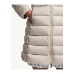 Moncler Jakker*Mellemlang Dunjakke Beige