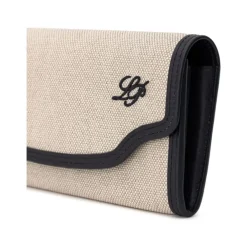 Loro Piana Punge & Kortholder*Stof og Læder Pung Beige