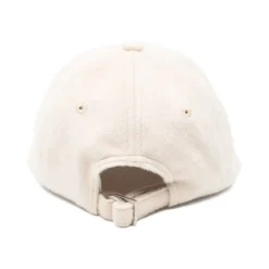 Jacquemus Huer & Kasketter*Uldfilt Broderet Logo Hat Beige