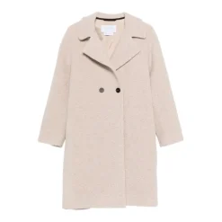 Harris Wharf London Frakker*Beige Uldfrakke AW25 Grå